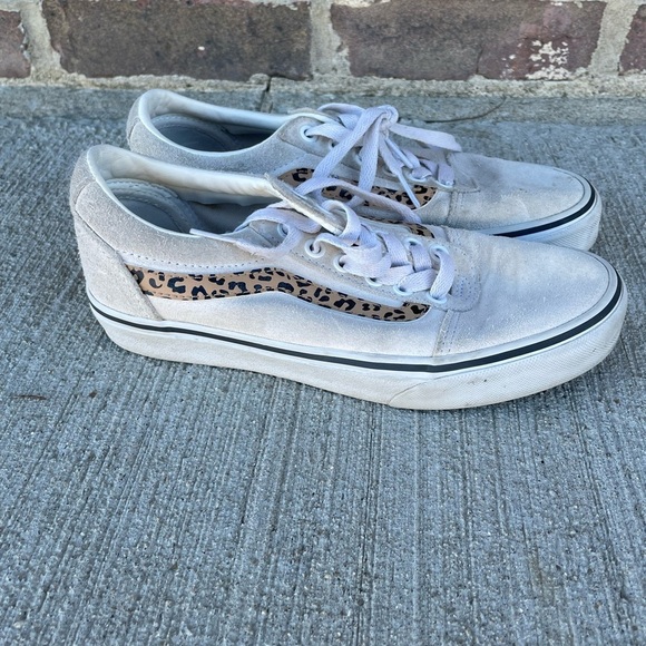 Vans Shoes - Vans Old Skool Suede Cheetah Leopard Trim Women's Size 6.5 Skate Shoes Sneakers